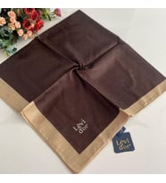 Levidor Premium Monogram Eşarp Kahve GX0207