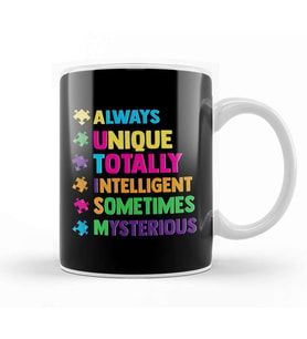 Cute Always Unique Awesome Autism Awareness Month Kupa Bardak Porselen