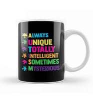 Cute Always Unique Awesome Autism Awareness Month Kupa Bardak Porselen