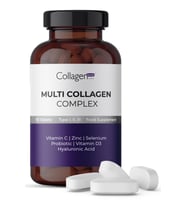 Multi Collagen Complex, Hyalüronik Asit, Çinko, Selenyum, Vitamin C-e-d3 & Probiyotik, 90 Tablet