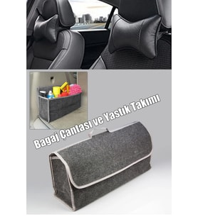 Citroen Gsa Uyumlu bagaj için çanta ve koltuk başlık yastığı set