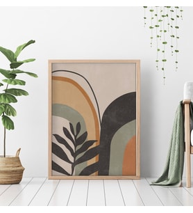 Çerçeveli Tablo Dekorasyon Ev Dekoru Konsept  Hediyelik Modern Tekli Ahşap Çerçeve-ÖZC-324 (Natural)