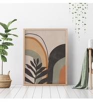 Çerçeveli Tablo Dekorasyon Ev Dekoru Konsept  Hediyelik Modern Tekli Ahşap Çerçeve-ÖZC-324 (Natural)