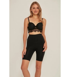 Amora Secret Siyah Mı Emay 3005 Soft Uzun Paçalı Boxer Korse