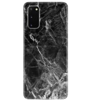 Samsung A02S A03S A10 A12 A13 A21S A22 Kılıf Desenli Silikon Kara Mermer 1375