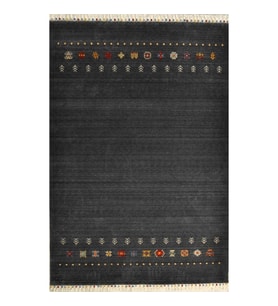 Hoom Rugs Wool Funky 804 Antrasit Klasik Salon Halısı