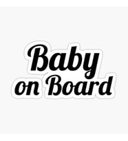 Baby On Board Arabada bebek var Araç Sticker Etiket 19CM md4