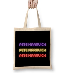 Pete Maravich- Basketball gifts Vintage Retro Rainbow Duotes For BOYS AND Dad Bez Çanta Uzun Saplı