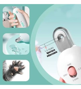 Muhtelif Törpülü Hazneli Ayarlanabilir (1-3,5 mm Kademeli) Kedi & Köpek Tırnak Makası
