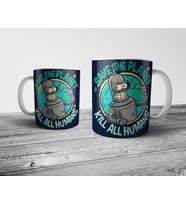 Pixxa Futurama Bender Save the Planet Kupa Bardak  