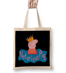 Notorious Peppa Pig Bez Çanta Uzun Saplı