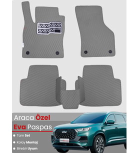 CHERY TİGGO8 AVANTGARDE (2024-2025) Uyumlu EVA Paspas Tam Set–Araca Özel,Su Geçirmez,Kolay Montaj