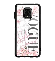Xiaomi Redmi Note 9 Pro Uyumlu Mermerli Sakura Vogue Tasarımlı Glossy Telefon Kılıfı