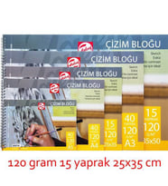 Talens Çizim Bloğu 120 gr 15 yp 25x35 cm. 