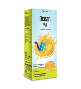 Ocean Vitamin Mineral VM Şurup Portakal Konsantreli 150 ml