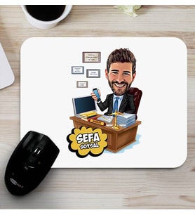 Hukuk Bürosu Hediyesi Karikatürlü Mousepad