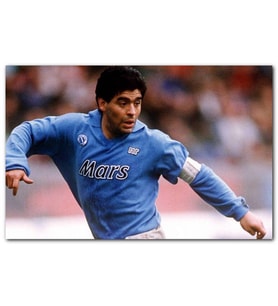 Cakatablo Diego Maradona Napoli 1984 MDF Tablo