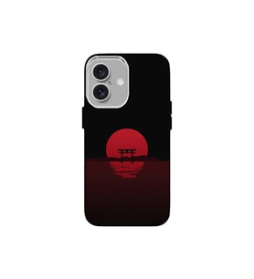 IPHONE 16 UYUMLU ÖZEL GÜN BATIMI KAPISI TASARIMLI LÜKS SİLİKON KILIF (Çok Renkli)