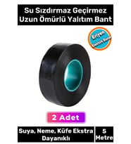 Özel Su Geçirmez Sızdırmaz Yanmaz Ekstra Güçlü Yapışkanlı Eriyen Kauçuk Yalıtım Bandı - 2 Adet
