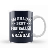 World's Best Footballer And Grandad Kupa Bardak Porselen
