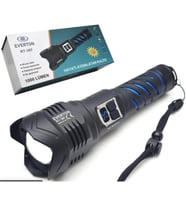 Everton RT-397 Metal Fener 1000 lümen Şarjlı 50W Su Geçirmez (Parlaklık Ayarl ) Led Gösterge