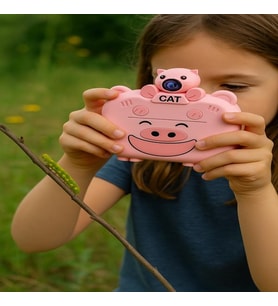 Kameralı Fotoğraf Yazıcısı Pembe Renk (Karışık)