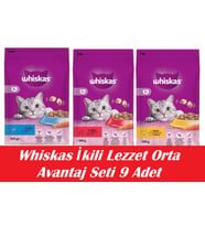 Whiskas İkili Lezzet Orta Avantaj Seti 9 Adet