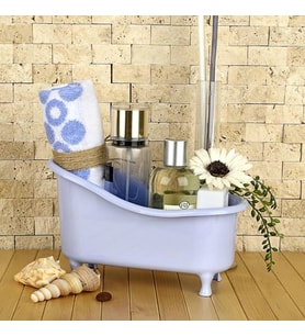 Durukar® Dekoratif Mini Küvet Şeklinde Çok Amaçlı Banyo Düzenleyici Sepet