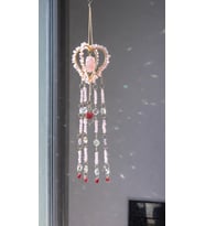 Sevgililer Günü Hediyesi Sun Catcher Güneş Yakalayıcı duvar dekor, Ev Dekor, Bahçe Süsü, Balkon Dekor (Pembe)