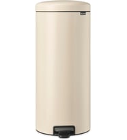 - NewIcon pedallı çöp kovası 30 l – mutfak için büyük çöp kutusu – yumuşak kapanan kapak – kolay pedal kullanımı – çıkarılabilir iç kova – yumuşak bej – 29 x 38 x 68 cm