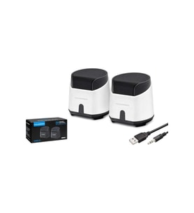 HADRON HD6024W Speaker Pc Beyaz 8.5-9-9 cm (Siyah - Beyaz)