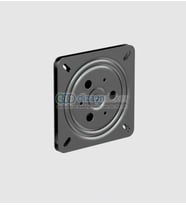 Metal Döner Tv Tabure Altlığı Siyah 155*155*12 Mm