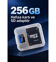 256 GB Micro SD Hafıza Kartı ve SD Adaptör