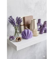 Mumelia Candles Deniz Kabuğu - Doğal Soya Dekoratif Mum - 1 adet