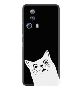 Xiaomi Mi 13 Lite Kılıf Resimli Desenli Silikon Platinium Series Şaşkın Kedi 1900
