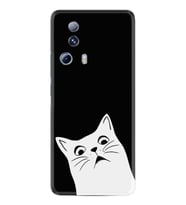 Xiaomi Mi 13 Lite Kılıf Resimli Desenli Silikon Platinium Series Şaşkın Kedi 1900