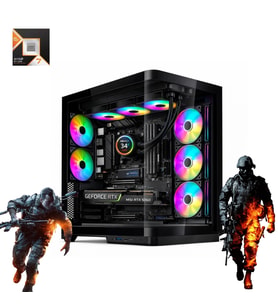 HYPER ROCKET V335R AMD Ryzen 7 9800X3D 32 GB Ram 1TB M.2 SSD RTX5060 8GB Masaüstü Oyuncu Bilgisayarı