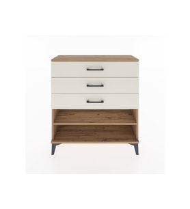 Arges Şifonyer Tek Raflı 3 Çekmeceli 88x30x96 Çam-Aytaşı