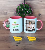 Ziraat Mühendisi Kupa Bardak Pembe Fotoğraflı Mühendisler Günü Hediyesi