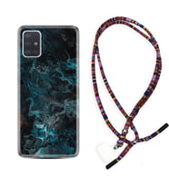 Samsung a71 A72 A73 A7 A9 2018 C7 C9 Kılıf Boyun Asklı Rasta Silikon Colorful Abstract 1384