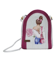 e38 EL İŞÇİLİĞİ HASIR JÜT KOL ÇANTASI 27*21 cm - 6141 (Karışık)