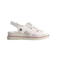 Mammamia 5040LX Kadın Deri Sandalet (Krem)