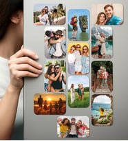 Kişiye Özel Ahşap Fotoğraflı UV Baskılı Magnet