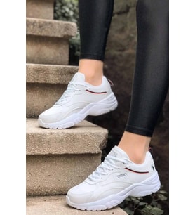 U.S. Polo Assn. Tracey Kalın Taban Kadın Sneaker Ayakkabı (Beyaz)
