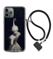 Apple iPhone 11 12 13 14 Pro Max Kılıf Boyun Askılı Silikon Star Woman 1332