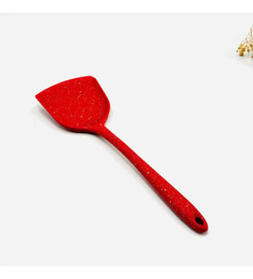 TAMAMI SİLİKON SPATULA Granit desen (Kırmızı)