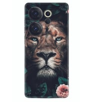 Camon 20 Premier 5g Kılıf Desenli Silikon Leon Flowers 1333