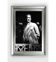 Gümüş Çerçeveli Atatürk Tablo cv718