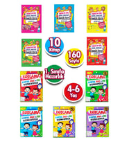 Okul Öncesi İngilizce ve Kodlama Eğitim Seti 10 Kitap (Siyah)