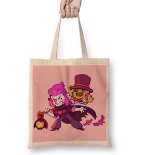 Mortis And Spike Brawl Stars Bez Çanta Uzun Saplı